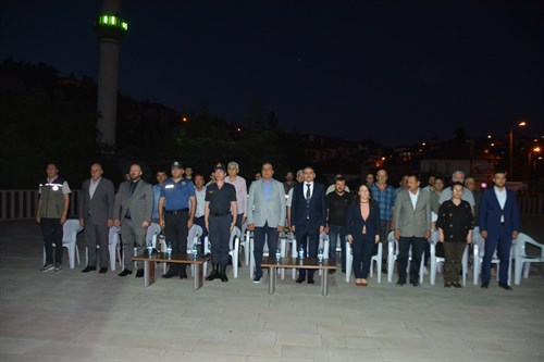 İLÇEMİZDE, 15 TEMMUZ DEMOKRASİ VE MİLLİ BİRLİK GÜNÜ 7. YILI ANMA PROGRAMI DÜZENLENDİ.